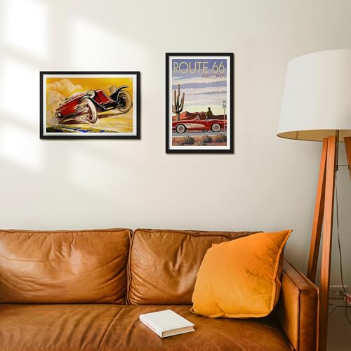 ENJOYBASICS 12x18 Picture Frame, Display Poster 11x17 with Mat or 12 x 18 Without Mat, Wall Gallery Photo Frames, Black, 2 Pack - Image 2