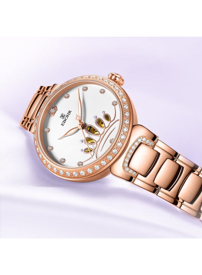 Ebohr Women'S Watch Butterfly Love Flower Crown Hollow Ladies Mechanical Watch Holiday Birthday Gift 36530120 For Girlfriend - Image 5