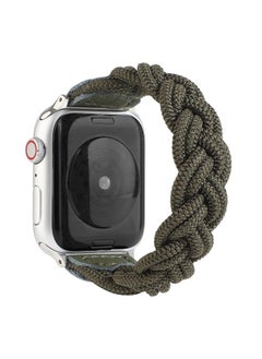Braided Solo Loop Stretchy Strap Compatible With Apple Watch Series 38mm/40mm Slim Elastic Braid Solo Loop Strap Woven Bracelet for iWatch Series  SE/6/5/4/3/2/1 Replace Strap(M size 130mm)