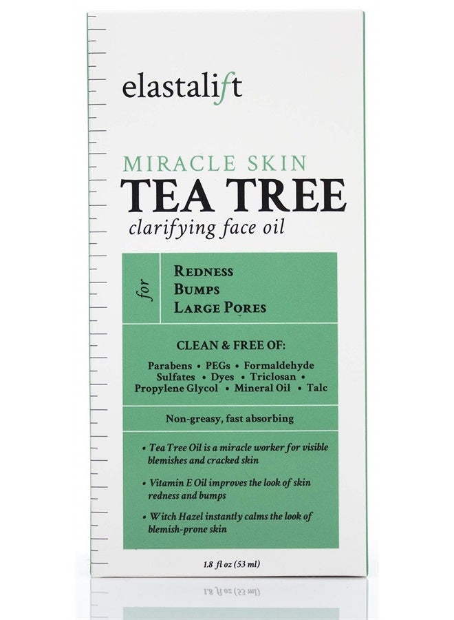 elastalift Tea Tree Oil Facial Spot Treatment W/Witch Hazel Clarifying Tea Tree Oil For Face Helps Target Redness, Acne, Bumps, Dry Itchy Skin, & Large Pores. Non-Irritating Formula, 1.8 Fl Oz - Image 4