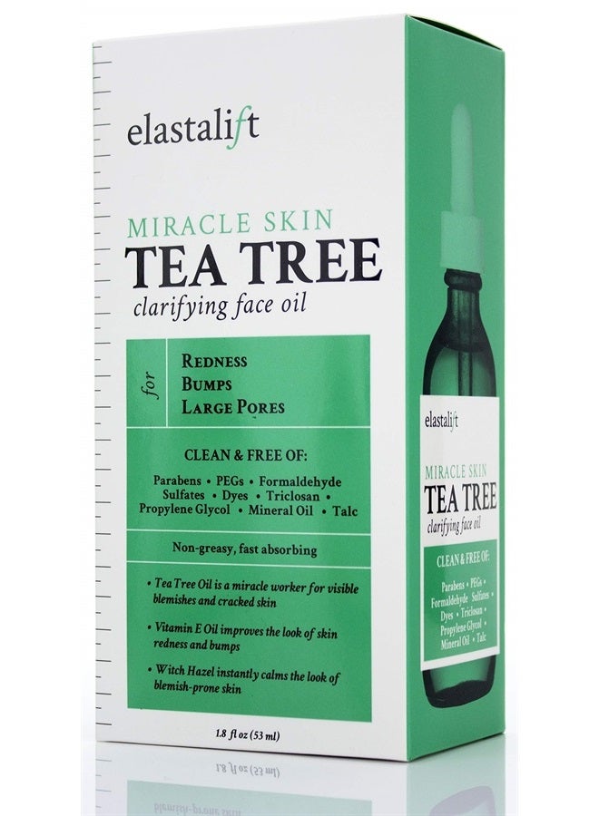 elastalift Tea Tree Oil Facial Spot Treatment W/Witch Hazel Clarifying Tea Tree Oil For Face Helps Target Redness, Acne, Bumps, Dry Itchy Skin, & Large Pores. Non-Irritating Formula, 1.8 Fl Oz - Image 5