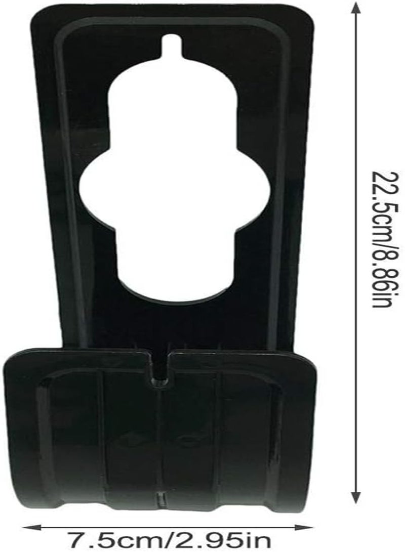 GGOOT Garden Hose Holder - ABS Plastic Garden Hose Hanger, Portable Hose Hook Garden, Garden Hose Holder, Hose Hanger For Attaching to Garden Tap - 22.5 x 7.5 cm Black - Image 2