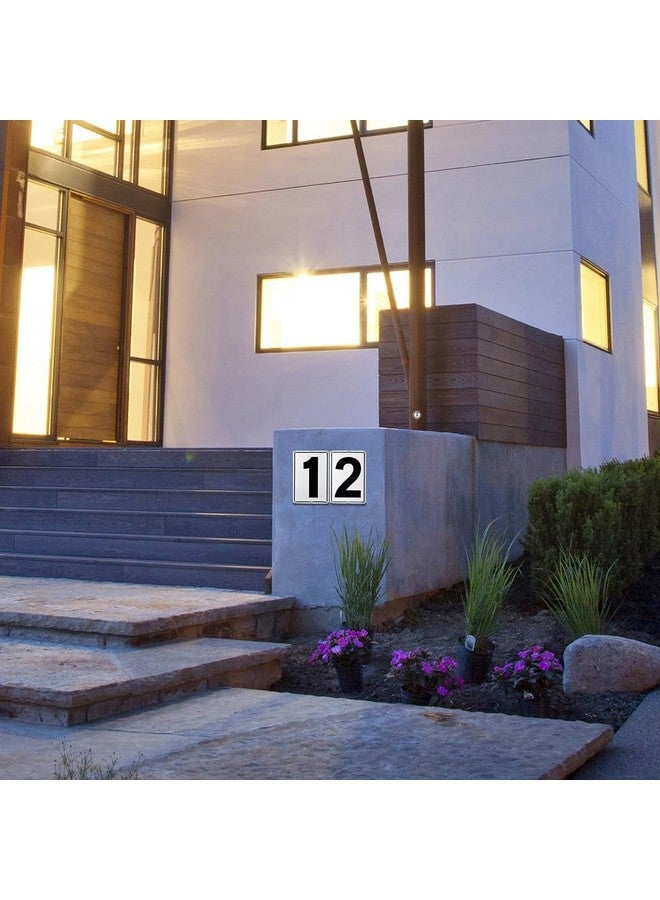 Kichwit Kichwit Metal House Numbers Address Sign Reflective Aluminum Mailbox Number, 10 x 7 Inches, Number 2  - Image 4