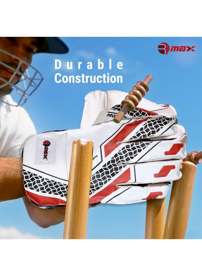 RMAX Prolite Rubber Cricket Gloves: Essential Gear for Wicketkeepers Featuring Advanced Protection and Enhanced Grip - Image 4