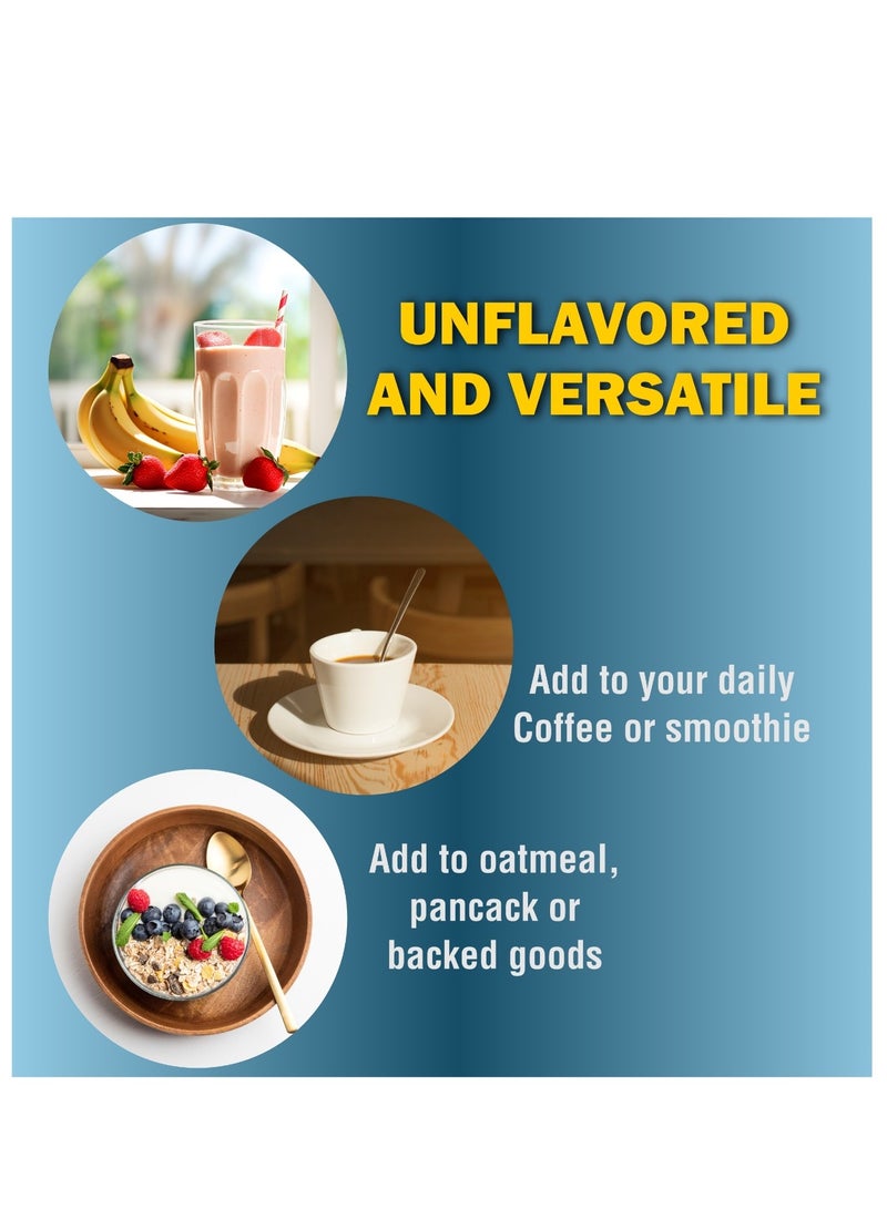 أوليرا أورجانيكس مسحوق ببتيد الكولاجين بدون نكهة 200 جم | يدعم البشرة المتألقة والشعر والأظافر الأقوى - Image 4