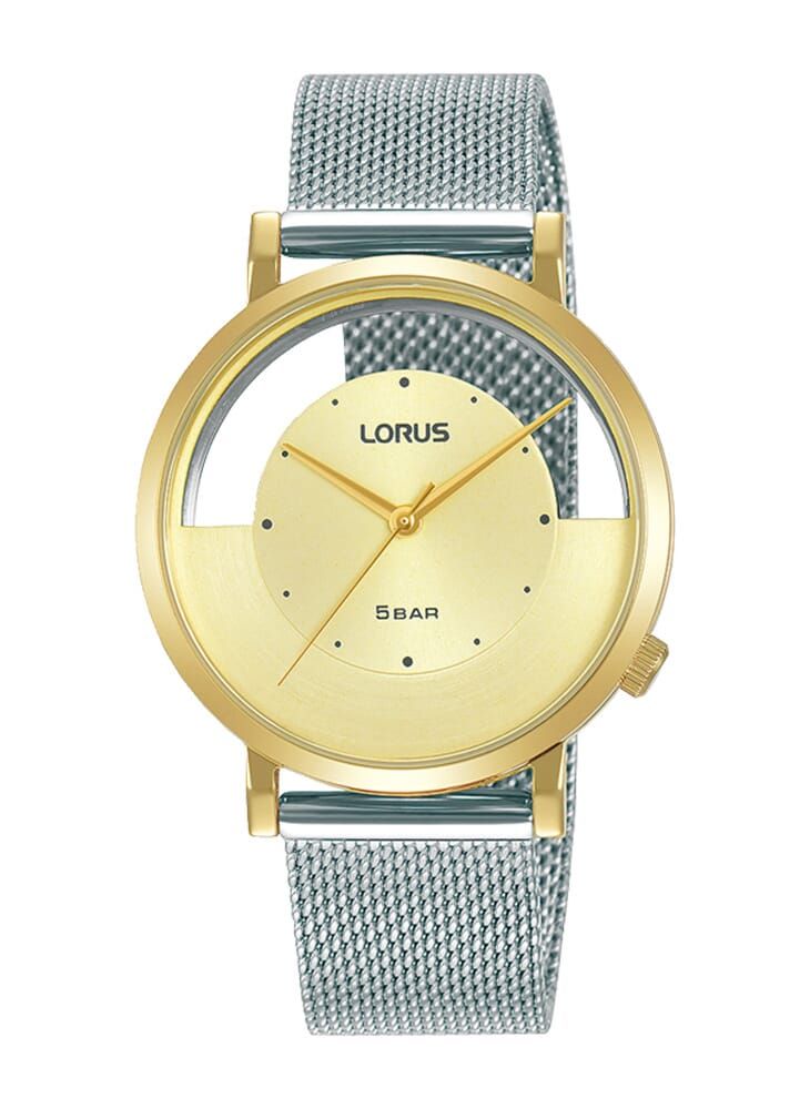 LORUS ساعة لوروس لايت شامبانيا صن رايز انالوج كوارتز ستانلس ستيل للنساء RG276SX9 - Image 1