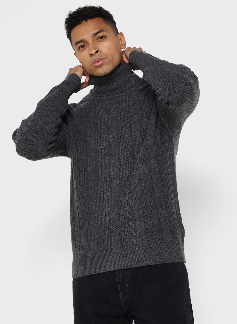 Robert Wood High Neck Sweater