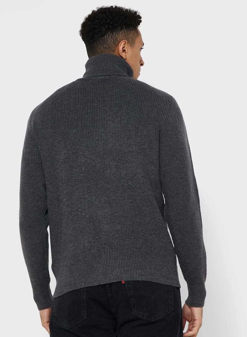 Robert Wood High Neck Sweater