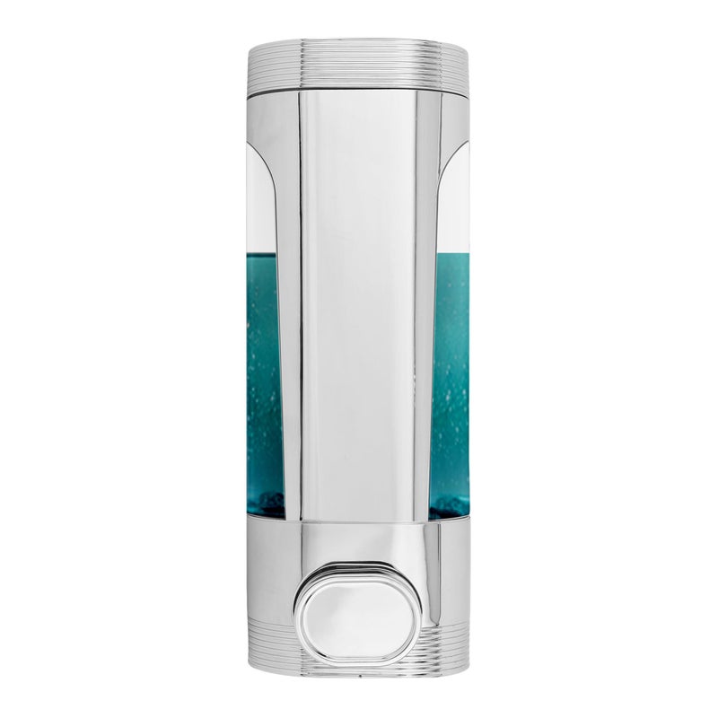 BATH GURU ABS Wall-Mounted Premium Liquid Soap Dispenser for Bathroom Wash Basin Kitchen Sink, Commercial Grade, Suitable for Home, Office, Hospital, Hotel, Restaurant, 400 Ml (Chrome Plated)