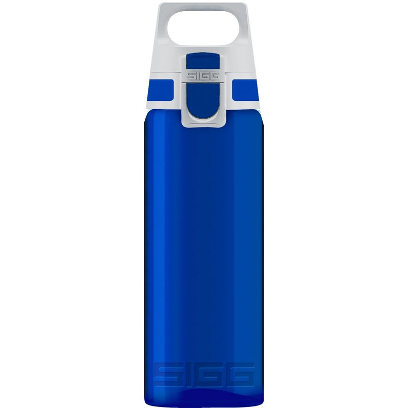 SIGG - Total Colour Blue Water Bottle - Pollutant- and BPA-Free Leak-Proof Bottle - Lightweight and Shatter-Proof Tritan Plastic Bottle - 20 Oz