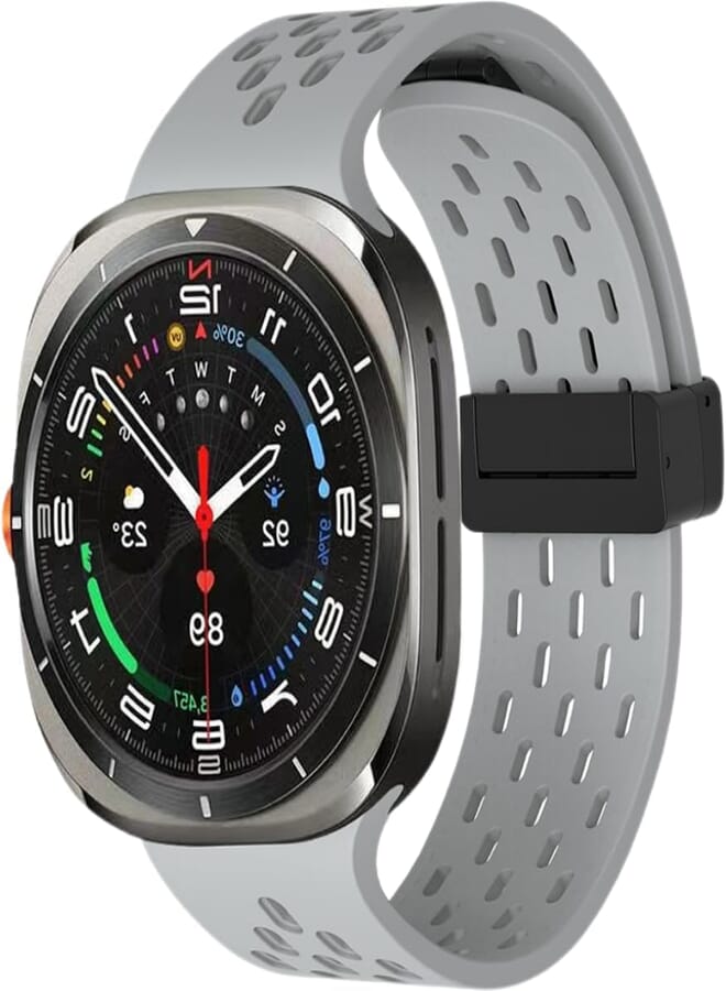 EANWireless Compatible for Samsung Galaxy Watch 7 Ultra Band 47mm, Soft Breathable Silicone Sport Strap Women Men Replacement Accessory Fit for Samsung Galaxy Watch Ultra Band