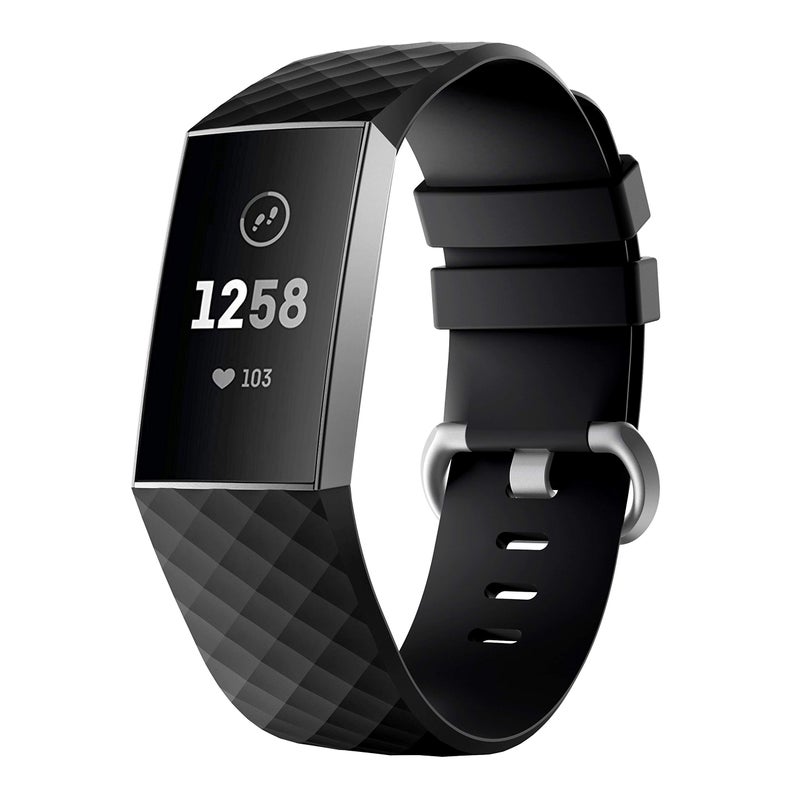 SKEIDO Stainless Steel Bracelet Strap Compatible with Fitbit Charge 3 – Smartwatch Replacement Band - Image 2