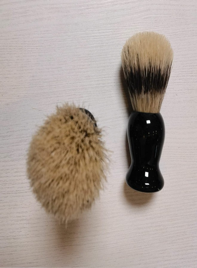 Fan Wu Classic Shaving Brush for Men – Bristles, Premium Black Resin Handle, Rich Lather for Wet Shaving with Soap or Cream – Fits All Razor Types - Image 1