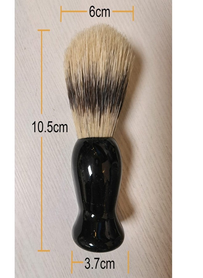 Fan Wu Classic Shaving Brush for Men – Bristles, Premium Black Resin Handle, Rich Lather for Wet Shaving with Soap or Cream – Fits All Razor Types - Image 5