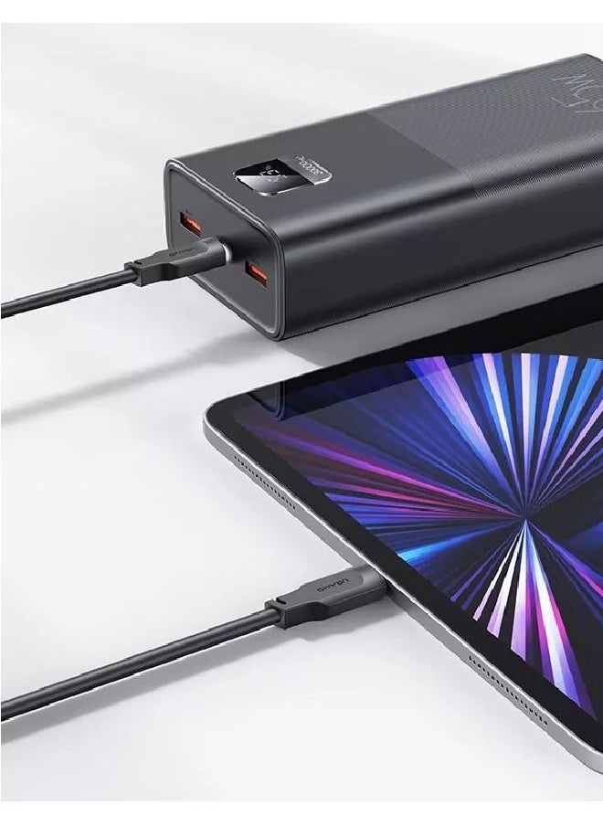 Usams - 65W LED Display 30000mAh Power Bank High Capacity QC3.0+PD 65W Fast Charging Power Bank Power Station Compatible With Phones, Laptop, Tablet Fast Charging Power Bank 30000mAH With USB C To USB C Cable - Image 1