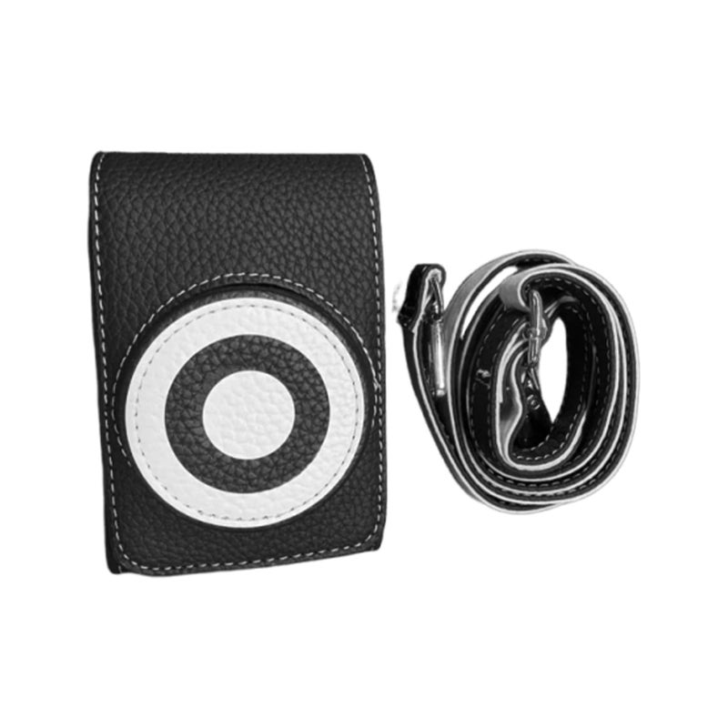 Compact Magnetic Closure Crossbody Camera Bag Adjustable Strap For Travel Black - Image 2