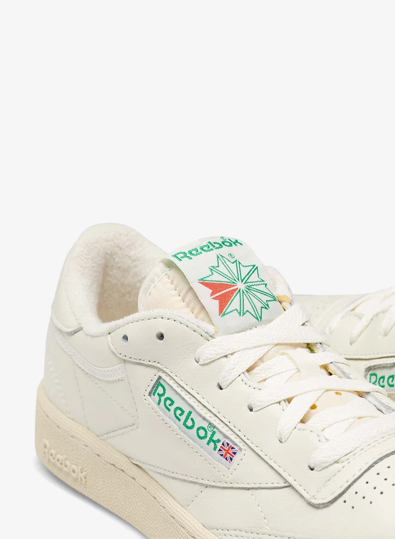 Reebok Top-Chalk/Paper White/Glen Green Reebok Club C 85 Vintage Unisex Shoes - Chalk/White/Green  | Best Price UAE