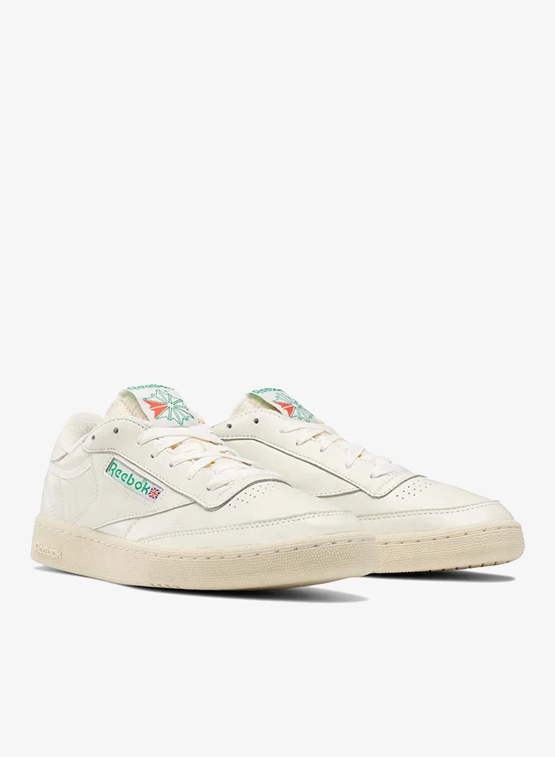 Reebok Top-Chalk/Paper White/Glen Green Reebok Club C 85 Vintage Unisex Shoes - Chalk/White/Green  | Best Price UAE