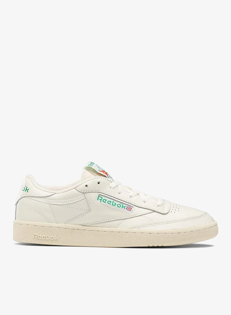 Reebok Top-Chalk/Paper White/Glen Green Reebok Club C 85 Vintage Unisex Shoes - Chalk/White/Green  | Best Price UAE