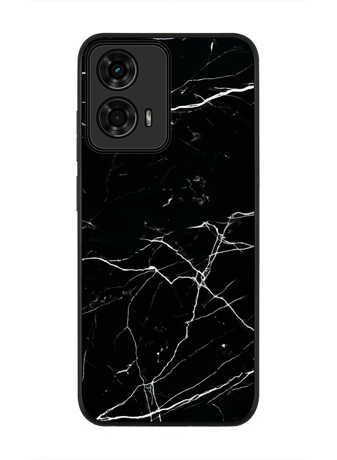 Stylizedd For Motorola Moto G04 / G04s Case,Slim fit Camera Protection, Shockproof Thin Phone cover - Marble Print Black - Image 1