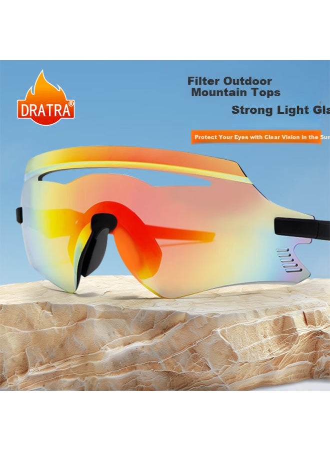 Dratra Sungl, Cycling Gl, Bicycle Racing Goggles, Marathon Trail Running Gl, Sports Eyewear, Windproof And Dustproof Sungl - Image 3