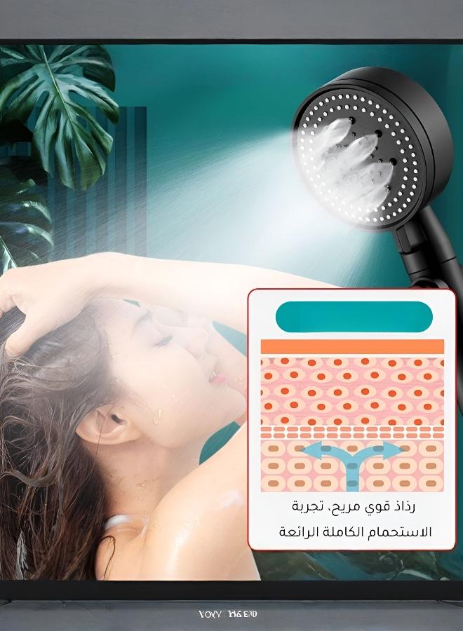 طقم رأس دش للحمام متعدد الوظائف بـ 5 أوضاع قابلة للضبط مكون من 3 قطع - Image 3