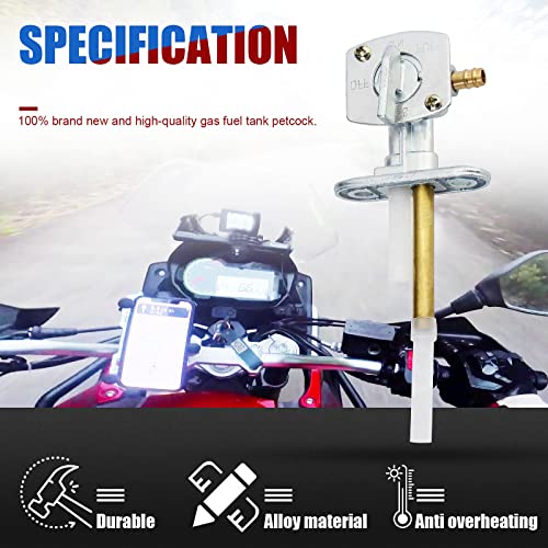 YOFMOO Fuel Gas Petcock Valve Pump Switch Compatible for CRF50 Suzuki DRZ400 FZR600 LT80 LTZ250 LTZ400 Yamaha YFS200 YFM250 YFM350 YFM400 YFM600 YFM660 YFZ350 YFZ450 Raptor 660 Wolverine Banshee 350 - Image 4
