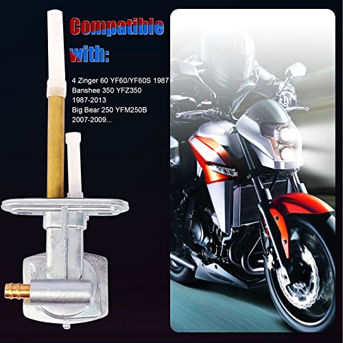 YOFMOO Fuel Gas Petcock Valve Pump Switch Compatible for CRF50 Suzuki DRZ400 FZR600 LT80 LTZ250 LTZ400 Yamaha YFS200 YFM250 YFM350 YFM400 YFM600 YFM660 YFZ350 YFZ450 Raptor 660 Wolverine Banshee 350 - Image 5