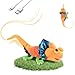 Migipaws Cat Toys Touch Activated Flapping Chirping Lizard Kitten Toy with Catnip for Indoor Cats Kicker Rechargeable Orange - Image 3