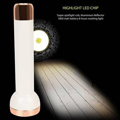 Care4 Care 4 1703 2+2W Strong LED COB Light Action with 8hrs Continuous Working Power (1800mAh) Aluminium Reflector with Micro Halogeno Technology - Image 5