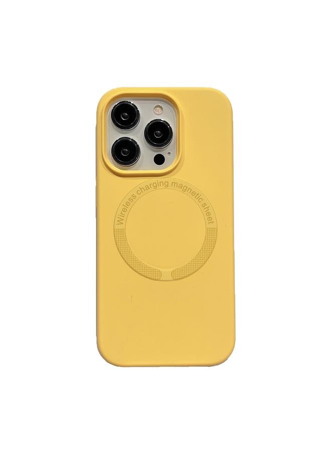 S-TOP Case For iPhone 15 Pro Magsafe Magnetic Silicone Phone Case - Image 1