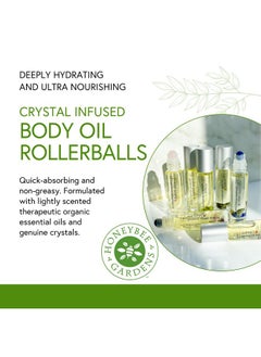 Honeybee Gardens Crystal Infused Body Oil Rollerball Garnet 0.34 Fl Oz.  - Image 2