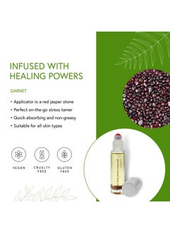 Honeybee Gardens Crystal Infused Body Oil Rollerball Garnet 0.34 Fl Oz.  - Image 4