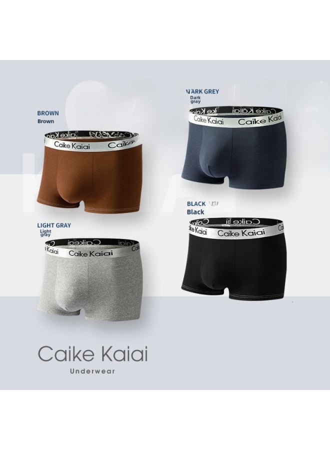 Men's Underwear Boxers Boys Boxers Solid Color Shorts Head Sports Underpants Waist Breathable Antibacterial