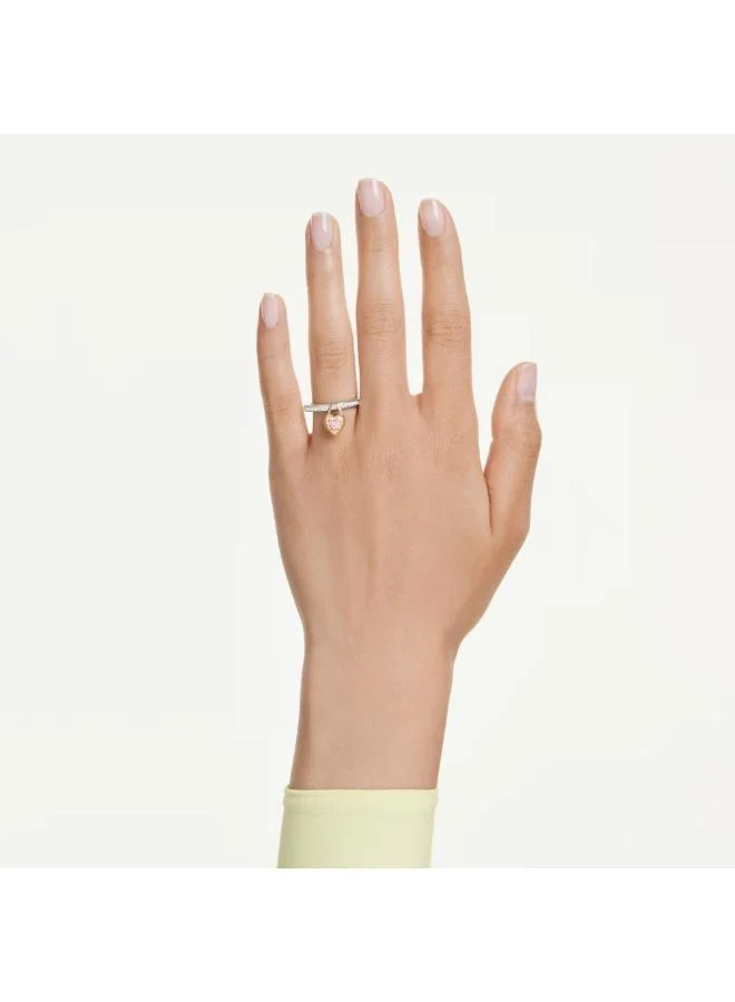 Swarovski Idyllia Heart Mixed Plating Ring (Size 50)