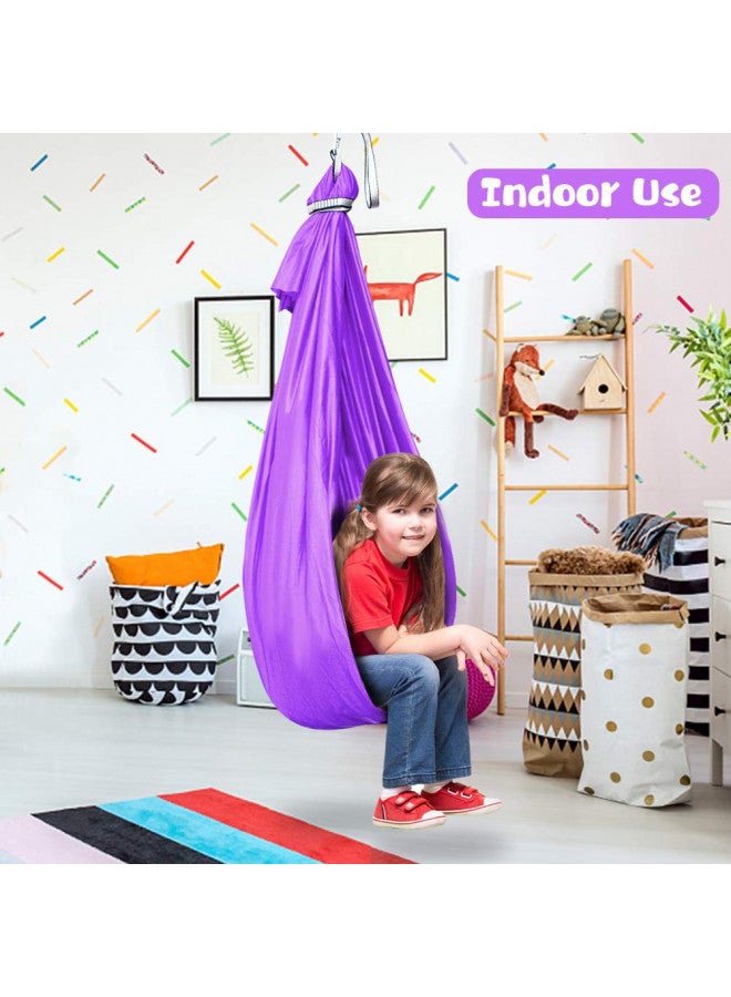 Aokitec Therapy Swing for Kids with Special Needs (Hardware Included) Snuggle Swing Cuddle Hammock Indoor Adjustable Aerial Yoga for Children with Autism, ADHD, Asperger, Sensory Integration - Image 1