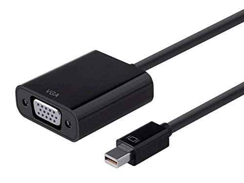 Monoprice Mini DisplayPort 1.2a / Thunderbolt to VGA Active Adapter, Black - Image 1