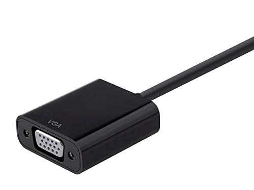 Monoprice Mini DisplayPort 1.2a / Thunderbolt to VGA Active Adapter, Black - Image 3