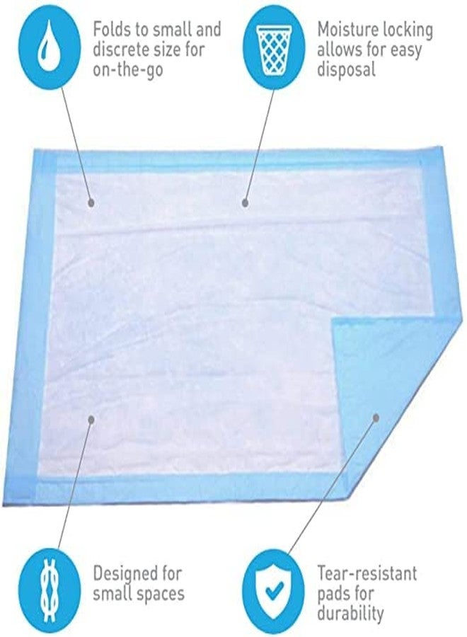 Pet Pads™ 100Pcs Baby Disposable Undersheets 90x60 cm | Soft, Breathable, Waterproof Bed Protectors & Dry Underpads for Newborns – Blue | - Image 5