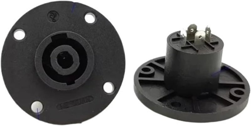 5/20Pcs XLR 4 Pin / 4Pole Speakon Panel Mount Board Connector Powercon Audio 4-Core Socket Round Base Square(8,5PCS) - Image 1