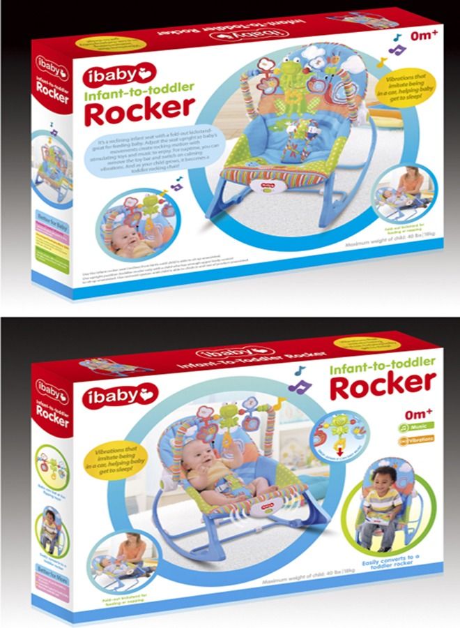 Multifunctional  Electronic Toddler Rocking Chair Recliner With Music And Vibration - Image 2