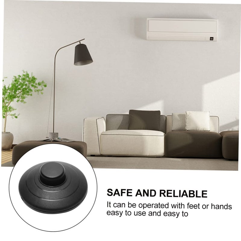 12 قطعة من دواسة القدم الدائرية للتبديل لمصابيح LED وأضواء الأرضية والطاولة بتصميم ذاتي القفل - Image 4