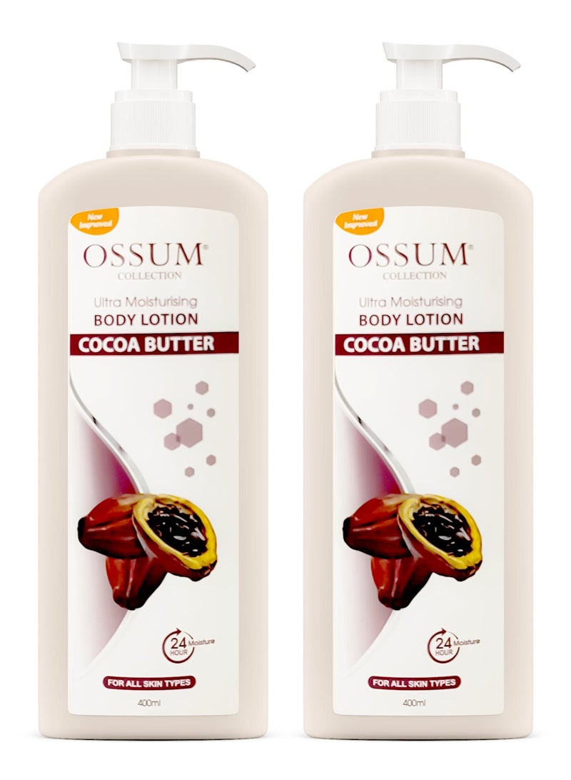 أوسوم لوشن الجسم فائق الترطيب 400 مل – زبدة الكاكاو - 2 حبة