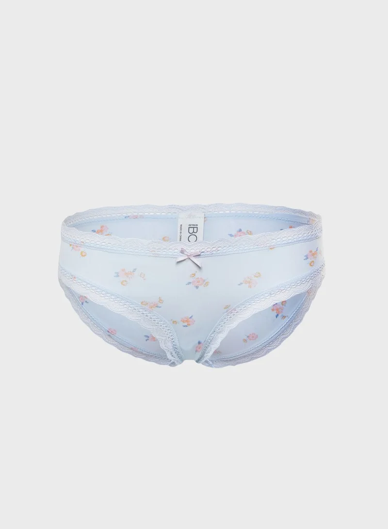 Cotton On Body Bow Detail Printed Brief