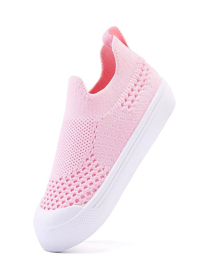 BMCiTYBM Baby Sneakers for Girls Boys Lightweight Breathable Mesh First Walking Shoes 6-24 Months-A-Pink,12-18 Months Infant - Image 5