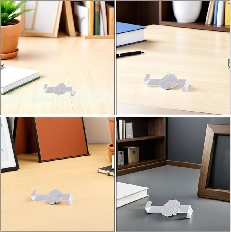 4PCS Heavy Duty Over The Door Hooks No Drill Hangers For Towels Coats Hats Bags - Image 4