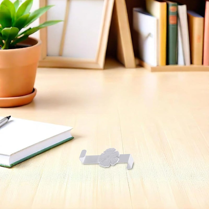 4PCS Heavy Duty Over The Door Hooks No Drill Hangers For Towels Coats Hats Bags - Image 5