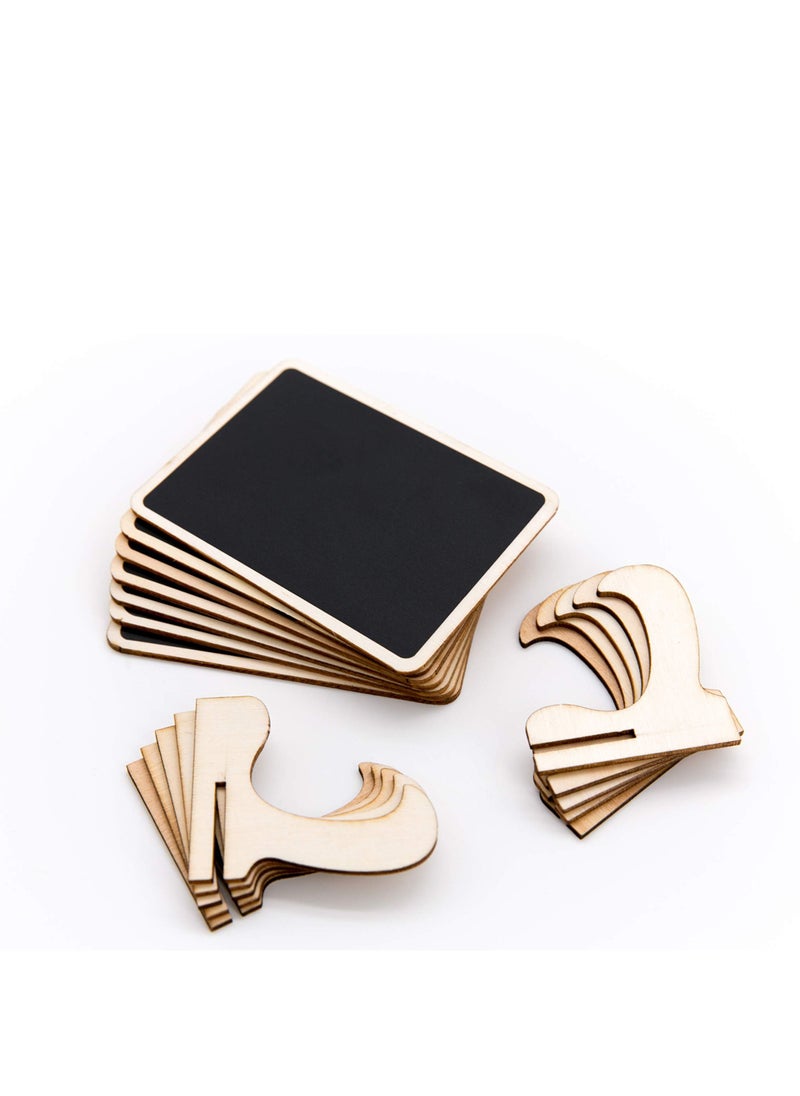 Mini Chalkboards Signs, Small Rectangle Blackboard, with Easel Stand, Table Number Message Board for Weddings, Birthday, Signs Event Decorations(10 Pcs)