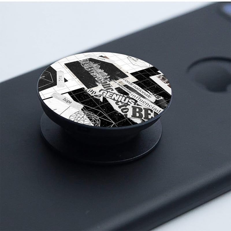 Creatology ® Case Holder Phone Grip – Compatible with Samsung, iPhone, ONEPLUS & More Phone Cases – Anti-Drop, One-Handed Use, Phone Stand (Pack of 1) (Asethatic) - Image 3