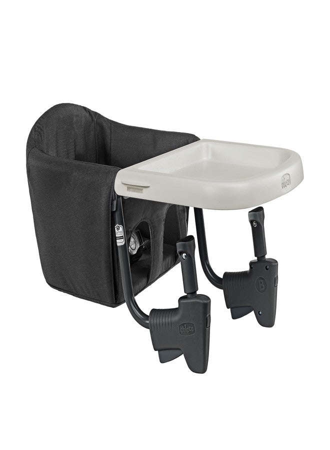Chicco FastLock® Go Hook-On High Chair with Carry Bag, Portable High Chair for Babies and Toddlers, Sets up in Seconds | Black/Black - Image 1